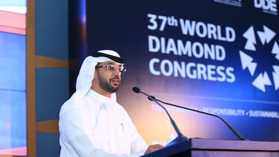 Ahmed bin Sulayem, executive chairman of the Dubai Multi Commodities Centre, told the World Diamond Congress in Dubai that the financial squeeze was damaging the global industry. Courtesy DMCC