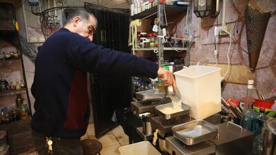 Abdul-Rahman Al Zin inherited his profession of 25 years from his ancestors. EPA