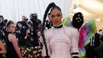 Actress Tessa Thompson arrives at the 2019 Met Gala in New York on May 6. Reuters
