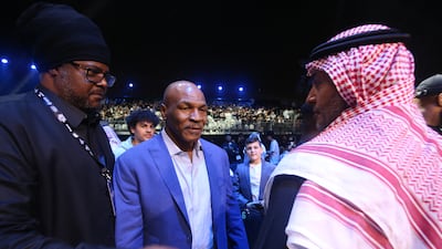 Mike Tyson is seen before the fight. Reuters