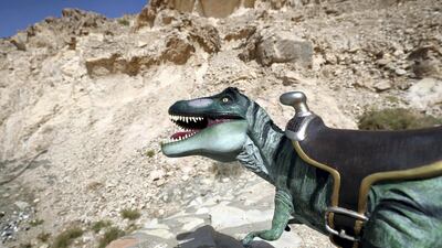 A T-Rex at Jebel Hafeet in Al Ain. Chris Whiteoak / The National