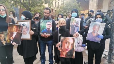 Shushan Bezdjian (centre) 53. Her daughter Jessica, 22, in the picture she is holding was a nurse at the Greek Orthodox Hospital and died in the blast. Sunniva Rose / The National