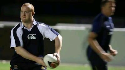 Duncan Murray struggled during the training at the Sevens rugby ground in Dubai on his return.