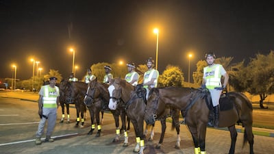 Horses exported from France are helping to keep people in Abu Dhabi safe