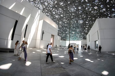 Magdalena Ruiz, senior curator at Louvre Abu Dhabi, says the museum aims to 'make connections between different cultures and between different times ... we want to explain what we have in common as humans'. Victor Besa / The National