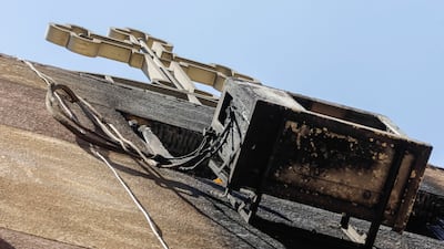 Damage caused to the church, where the fire is thought to have broken out in an air-conditioning unit. Reuters