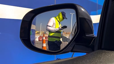 An Adnoc station in Khalifa City, Abu Dhabi. Further progress in peace negotiations is expected to bring petrol prices down further. Victor Besa / The National