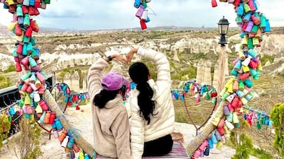 Dubai residents Kyra and Anya Anand enjoy a vacation in Turkey last year and the family will visit Kenya this year instead of Europe. Photo: Cherry Pachisia