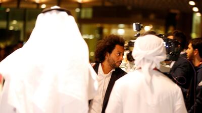 Marcelo arrives. EPA
