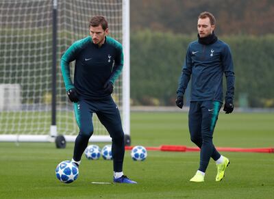 Jan Vertonghen, left, Jan Vertonghen should make his first start in two months with Juan Foyth ineligible after being left out of Spurs’ Champions League squad. Reuters