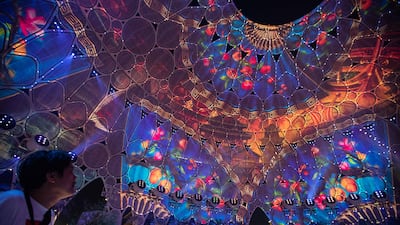 Al Wasl means 'connection' in Arabic and the 67-metre-tall steel trellis has been the backdrop for captivating visual effects over the past two years.