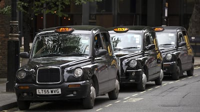 File photo of a queue of black taxis. Getty Images
