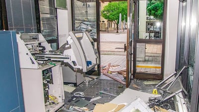 Police said a criminal gang was believed to be behind more than 50 cashpoint explosions. Photo: LKA BW