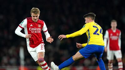 Martin Odegaard: 5 - The summer signing struggled to have the same impact in a deeper midfield role than he usually does higher up the pitch. It was shown most when he tried to pass the ball into Pepe but misjudged the weight on it and missed the winger entirely. PA