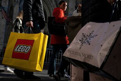 Shoppers on Fifth Avenue during the holiday season in New York. Reuters