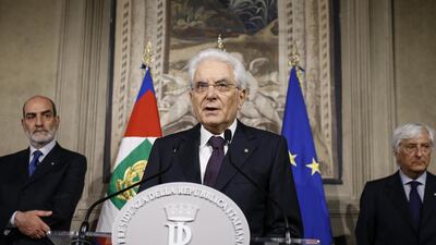 The euro crawled off a 6-1/2-month low against the dollar on Monday after Italy’s president Sergio Mattarella tried to address investor worries about political unrest in the country. Fabio Frustaci / EPA