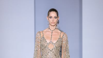Intricate embellishment is a Georges Hobeika hallmark.