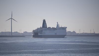 The Pride of York, operated by P&O Ferries, arrives in Zeebrugge, Belgium after leaving Hull in UK. Bloomberg