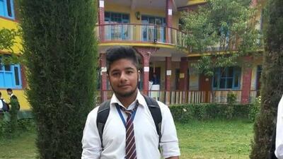 Farhan Wani, 16, was killed during an encounter at Larnoo Kokernag Anantnag. This picture was posted on the Facebook page of Defence Power Of India.