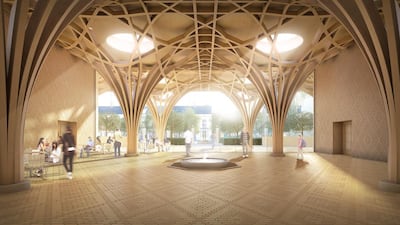 The new Cambridge mosque will feature a community garden designed by Emma Clark, an expert in Islamic gardens and a tutor at the Prince of Wales’ School of Traditional Arts. Courtesy of Abdal Hakim Murad.