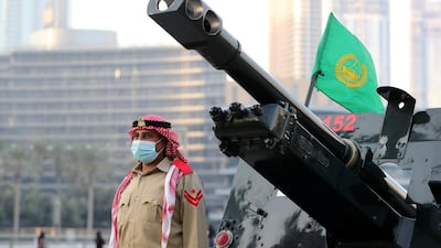 The cannon in Dubai was used every day throughout Ramadan to signal iftar time and fired for a final time to signal mark the end of the fasting month and the start of Eid Al Fitr. Chris Whiteoak / The National