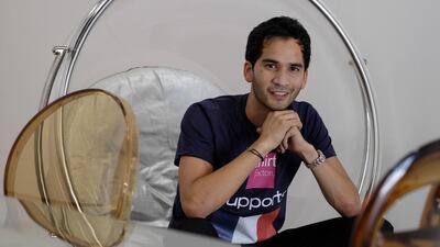 Anthony Tep, French Football supporter, is looking forward to the start of the World Cup. (Photo: Antonie Robertson/The National)