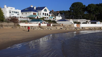 Sandbanks is an exclusive enclave on England's south coast where properties built on the small sand dune peninsula tip change hands for tens of millions of pounds. (Photo by Matt Cardy/Getty Images)