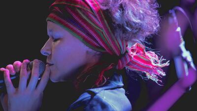 Ukrainian singer and composer Mariana Sadovska finds interesting musical blends in the exchange of cultures on countries’ borders. Courtesy Oleksandr Fraze-Frazenko