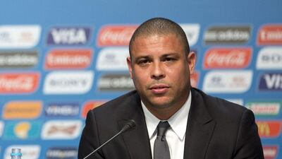 Ronaldo has publicly criticised Romario for hitting out at him over an alleged broken promise to provide free tickets for people with disabilities at the 2014 World Cup. Andre Penner / AP