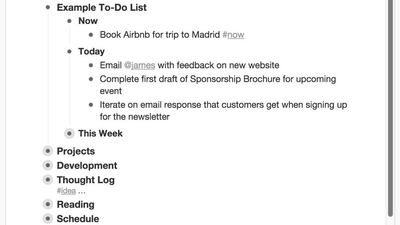 Workflowy screen grab.