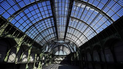 A view of the nave of the Grand Palais, once the home of the Paris Biennale. The event is now ending its decades-long run, though organisers are working on a new event that will be held in a semi-permanent structure outside the Grand Palais. AFP