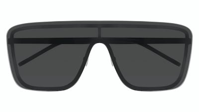 Mask 364 sunglasses, Dh1,765, Saint Laurent. Courtesy Saint Laurent
