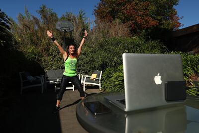 Instructors around the world, such as Julia Basa, are offering online workouts. Getty Images