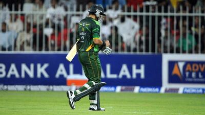 Misbah-ul-Haq has averaged 22.5 runs in 10 one-day matches this year. Aamir Qureshi / AFP