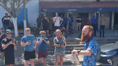 Cook arrives in Tunisia on April 7. Photo: Florianne Humphrey