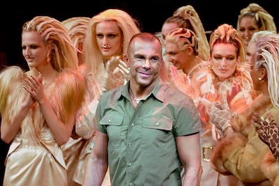 Thierry Mugler was as famous for his Angel perfume as he was for his fashion designs. AP Photo