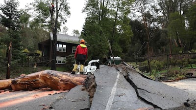 Storms are lined up over the Pacific Ocean and are expected to bring more rain and wind until the end of the week. Getty / AFP