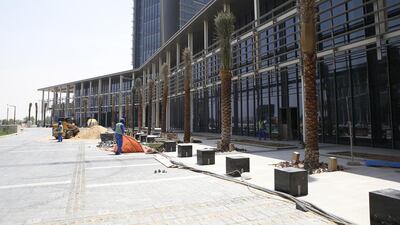 The Dh4 billion Sheikh Shakhbout Medical City is 90 per cent complete and will open soon. Ravindranath K / The National