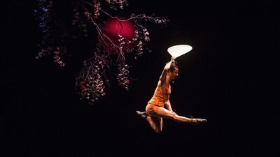 Members of the “Cirque Plume” perform in Besançon, eastern France. Sebastien Bozon / AFP Photo