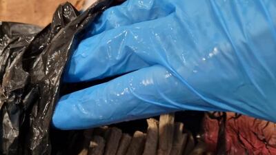 The drugs, hidden in small black plastic bags inside the fruit, were discovered at Dubai International Airport after Customs officers inspected a cargo from an African country.