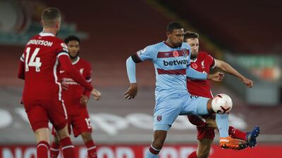 Sebastien Haller - 4: Not enough movement or effort to trouble Liverpool or impress his manager. Has the physique and power to do much more damage. No surprise when withdrawn for Yarmolenko with 16 minutes to go. EPA