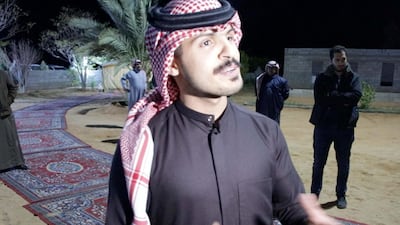 Riyadh resident Sultan Al Faqeer enjoys coming back to visit the tribe to reconnect with his culture. Suhail Rather / The National