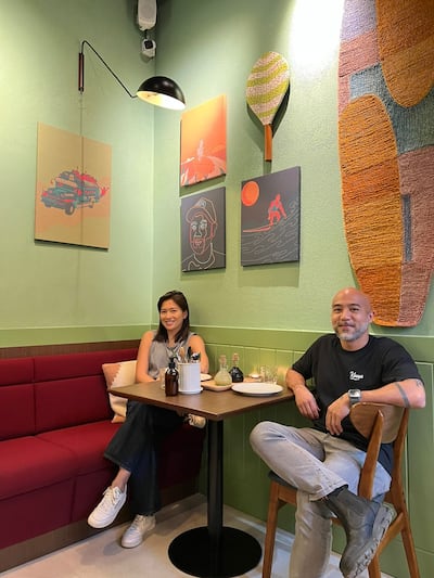 Filipino chef JP Anglo and his wife Camille.