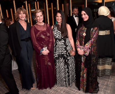Sophie, Countess of Wessex, poses with guests and winners at the event. Getty Images