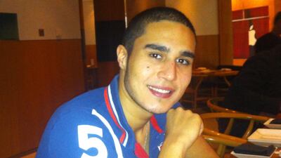 Ahmad Zeidan was a student at Emirates Aviation College when he was arrested and all he wants to do is go back to his studies. Courtesy Zeidan family
