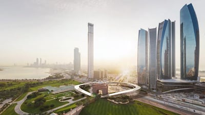 The Hyperloop is expected to circle around the entrance of Emirates Palace. Courtesy Hyperloop One