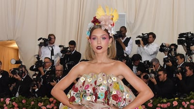 Model Josephine Skriver arrives at the 2019 Met Gala in New York on May 6. AFP