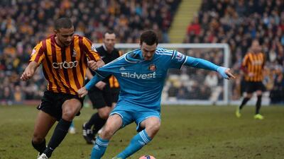 James Meredith (Bradford City): On a weekend of terrific left-back displays, the marauding League One player gets the nod ahead of Kieran Gibbs and Markus Olsson. AFP PHOTO / OLI SCARFF
