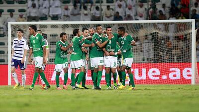 Happy days are back at Al Shabab as Adeilsen (No 8) finds his feet at the club. Satish Kumar / The National