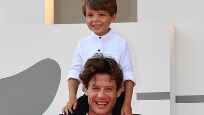 James Norton and Daniel Lamont at the premiere of 'Nowhere Special' during the 77th annual Venice International Film Festival on September 10, 2020. EPA
